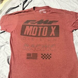 FMF Moto X Division Men's Red Racing Tee